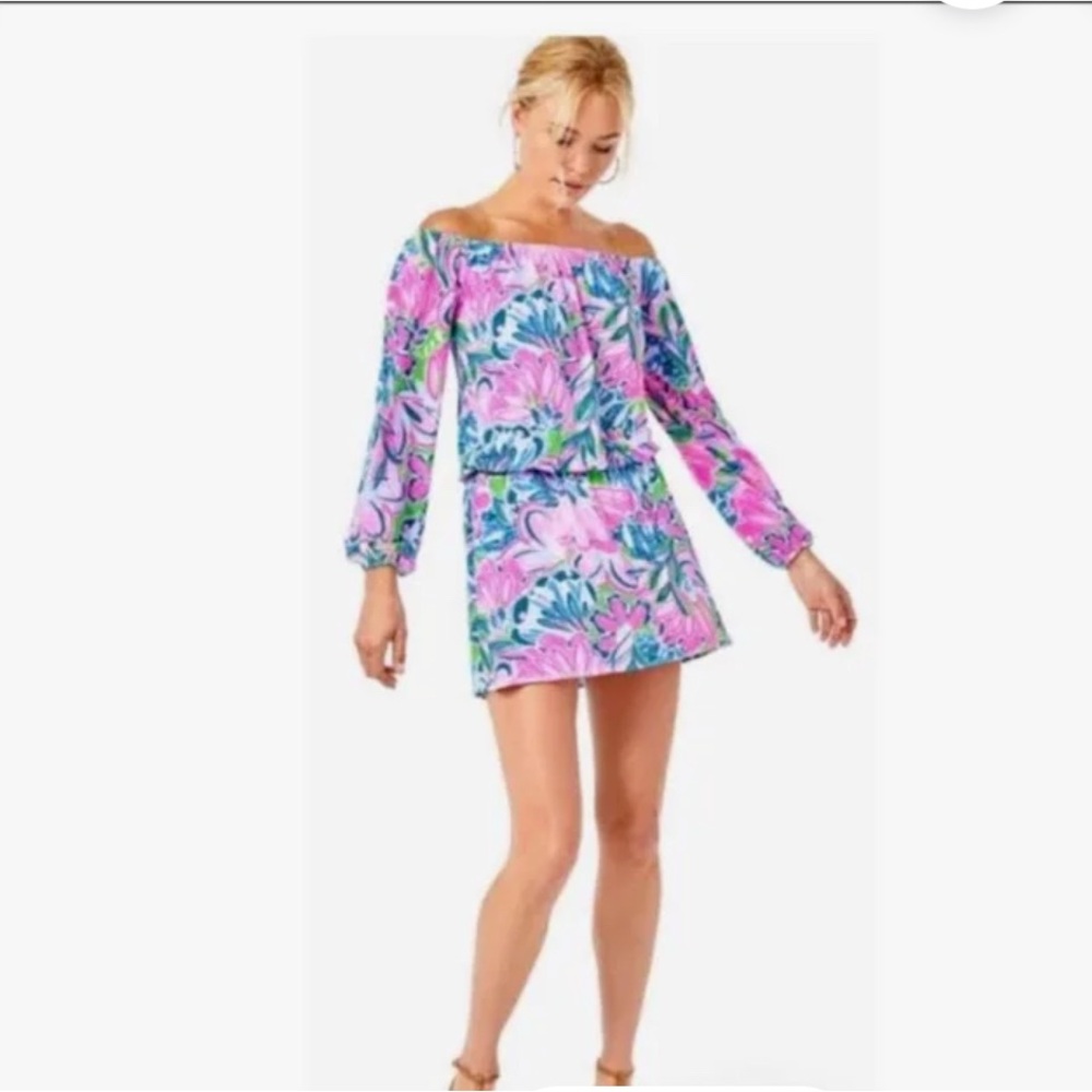 NWT LILLY PULITZER Lana Off-The-Shoulder Skort Romper